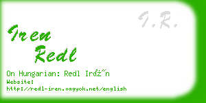 iren redl business card